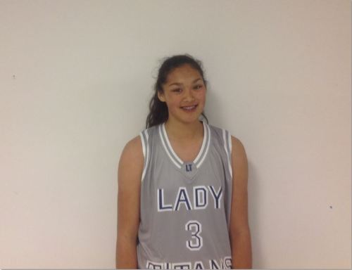 Stone reppin' her AAU uniform.