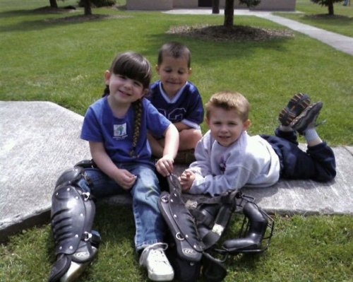 Mollie Bailey (left) has always wanted to be a catcher, all the way since her younger days. Which, admittedly, weren't THAT long ago...