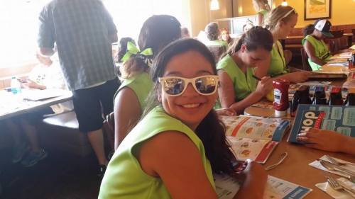 How does Robin Cedillo celebrate the biggest RBI of her career? By takin' the girls to IHOP! (Dawn Hesselgrave photo)