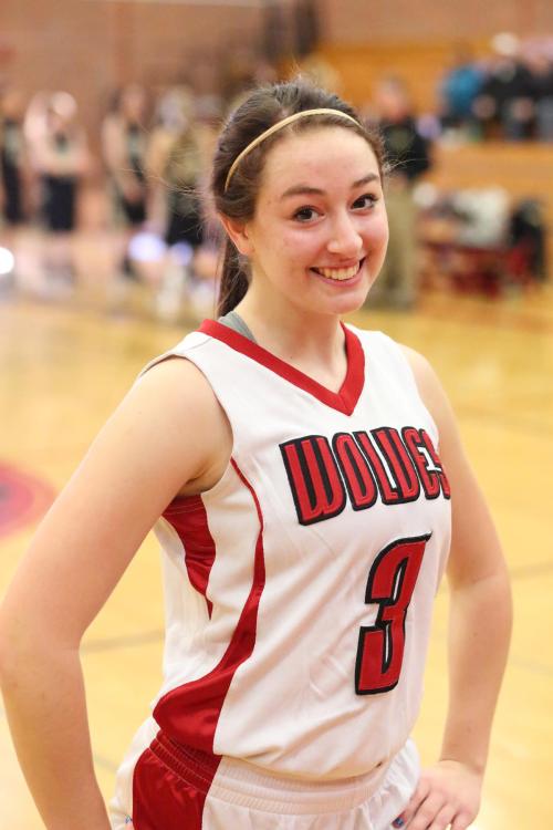 Fabrizi during her senior basketball season.