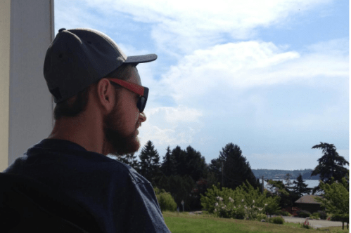 Kennedy at his new home on Whidbey Island.