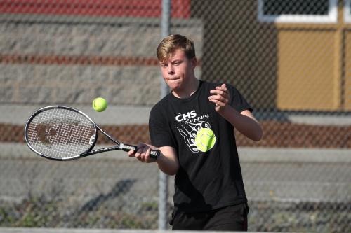 Aiden Crimmins follows in the footsteps of dad Jon, who once graced these same courts as a Wolf netter.