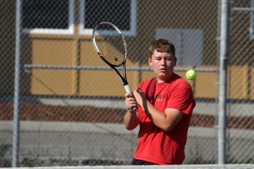Joseph Wedekind eyes the ball. "We meet again, my old foe!"