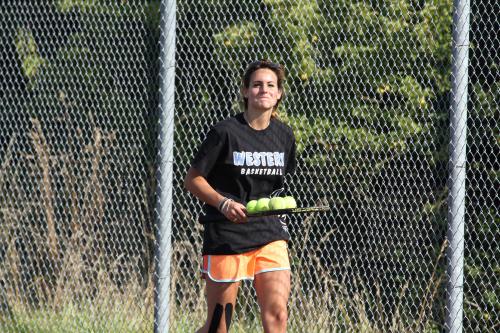 The girls tennis season is not until spring, but Wynter Thorne is keeping her game sharp year-round.