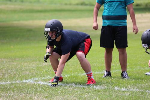When opposing players line up opposite him, Wolf lineman Brenden Gilbert has a simple motto: "You will not pass!"