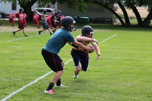 "Unleash The Lathom!!" He might not be The Kraken, but Lathom Kelley (right) hits about as hard as the legendary beast from "Clash of the Titans."