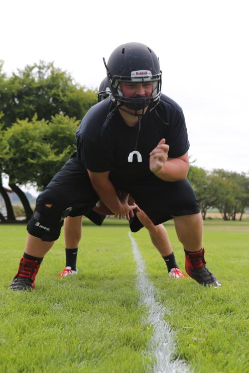 Senior co-captain Carson Risner (John Fisken photos)