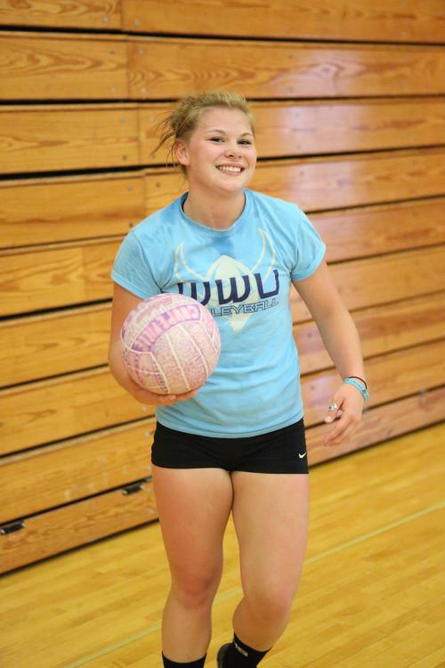 By day she's Madeline Strasburg. Come game time, she transforms into Maddie Big Time. (John Fisken photos)