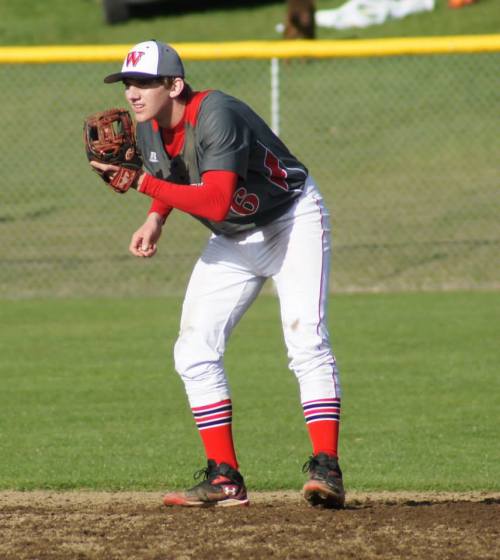 Payne patrols the infield.