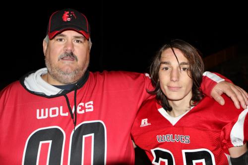 Beiriger with Wolf coach Tony Maggio.