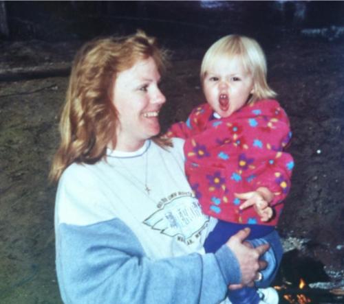 Hear me roar! A young Hope Lodell vents with aunt Teresa Terry.