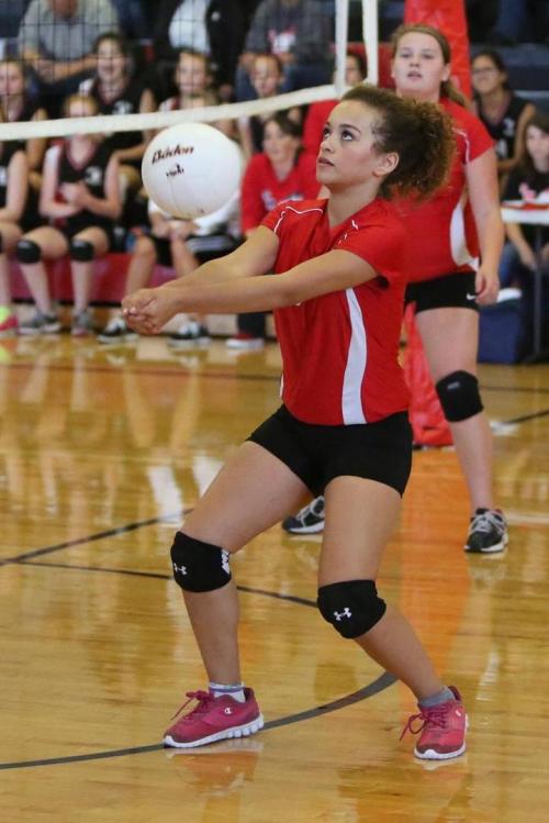 Eyes locked on the ball, all the way.