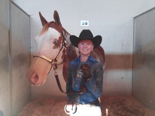 Ally Roberts, kickin' butt and takin' ribbons at the Puyallup Fair. (Jennifer Roberts photo)