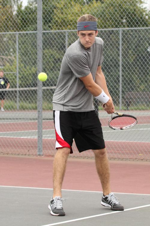 Aaron Curtin speaks softly and carries a ferocious racket. (John Fisken photo)