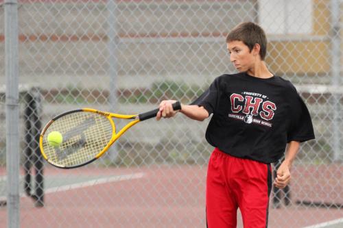 Joey Lippo gets some spin on the ball.