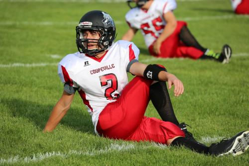 Having effectively stretched, Clay Reilly was limber enough to bust out a 60-yard touchdown run later.