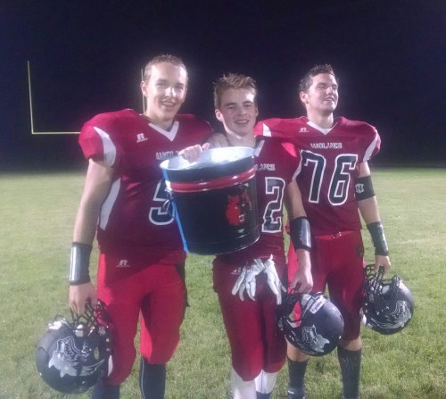 Wolf leaders (l to r) Joel Walstad, Bayne and Aaron Wright