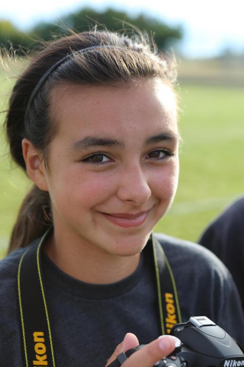 Wolf soccer star Lauren Bayne was busy taking her own pics. (John Fisken photos).