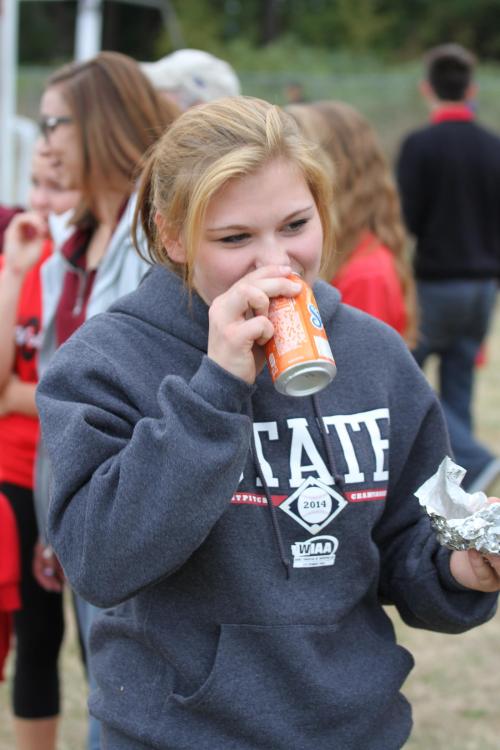 Maddie Big Time (AKA Madeline Strasburg) always stays hydrated, both on and off the volleyball court.