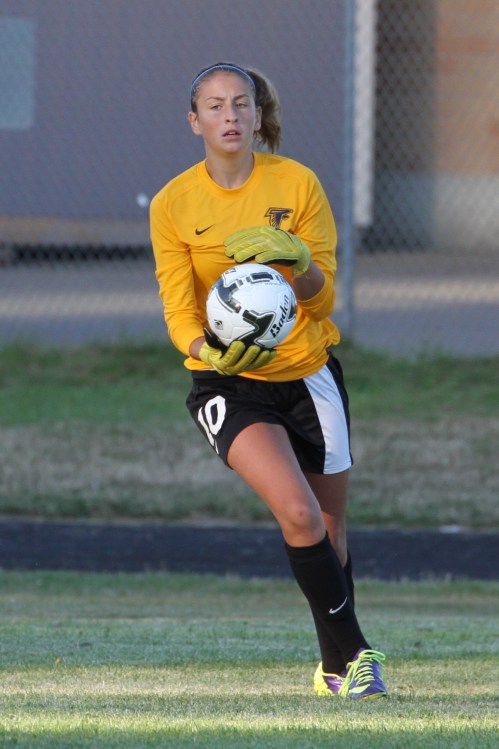 South Whidbey goaltender Cassie Neil. (John Fisken)