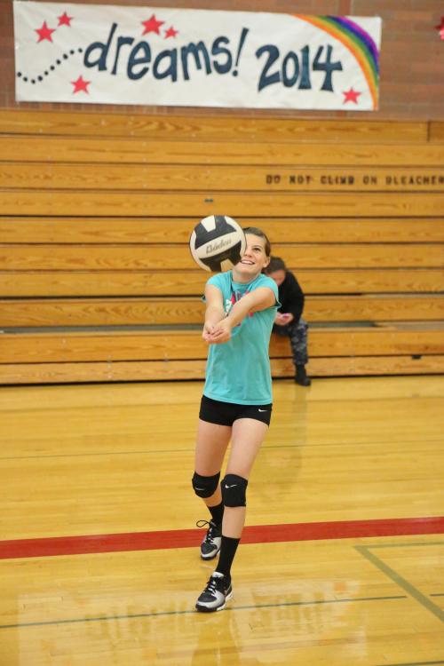 Jae LeVine works on hitting during the early days of practice. (John Fisken photos)