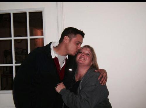 Lisa Prosser with oldest son Tony.