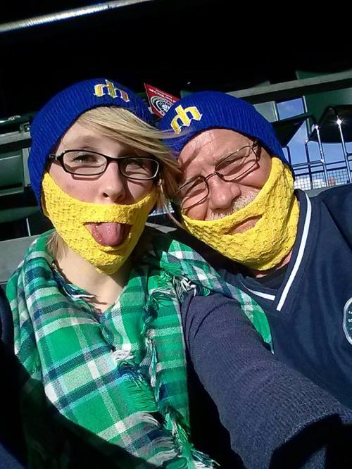 Gaddis with dad Jack.