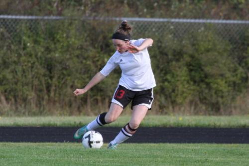Erin Rosenkranz is one of nine seniors on the Wolf girls' soccer squad. (John Fisken photo)