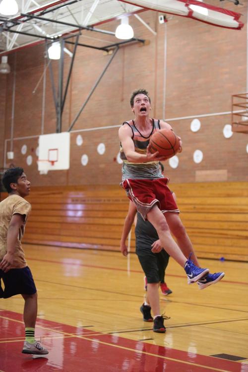 Colin Belliveau comes in hot. (John Fisken photos)