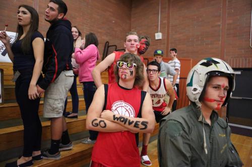The CHS student section brought back their costumes