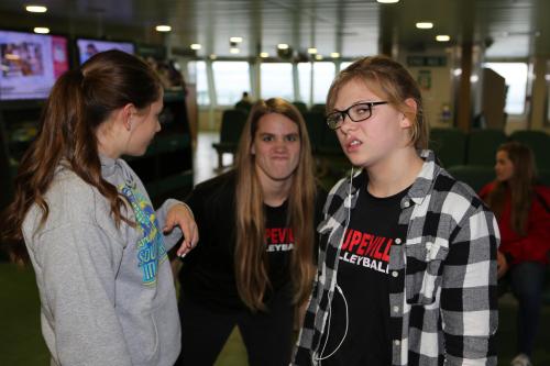 Madeline Strasburg (right) is not