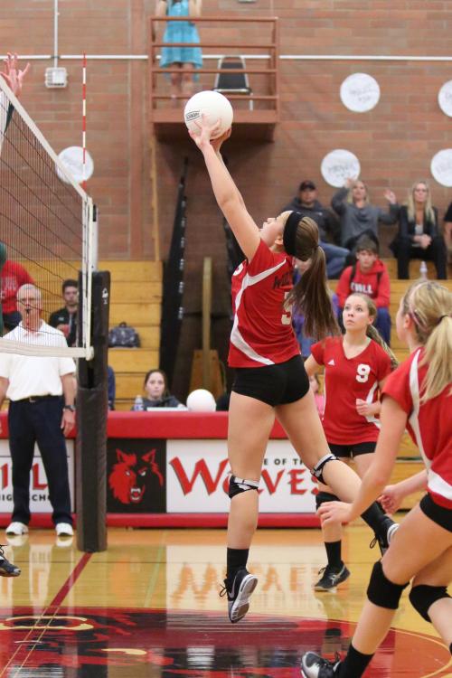 McKenzie Bailey soars high in an earlier game. (John Fisken photo)