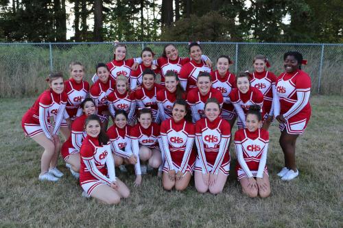 The 2014 fall CHS cheer squad.