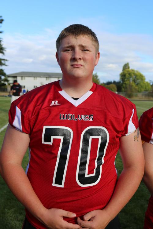 Carson Risner and six other Wolf seniors will get one more game this Friday. (John Fisken photos)