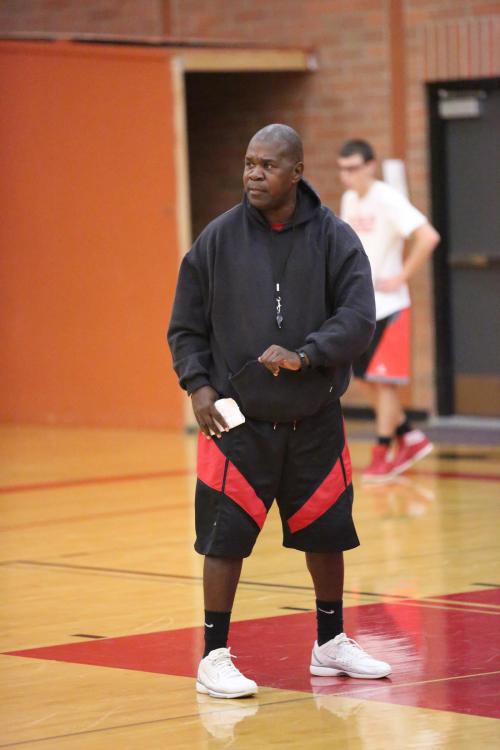 That moment when CHS coach Anthony Smith realizes his players are NOT running.