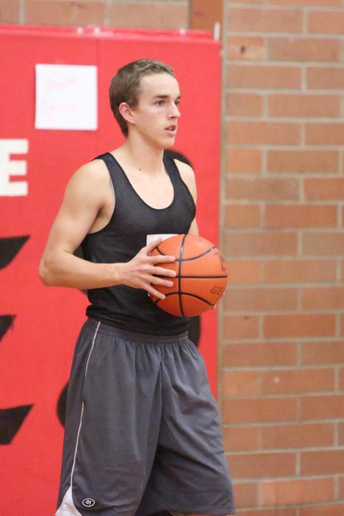Joel Walstad is one of four seniors on this year's Wolf hoops squad. (John Fisken photos)