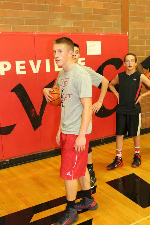 Dalton Martin is back, but he's keeping an eye on the cameraman. (John Fisken photos)