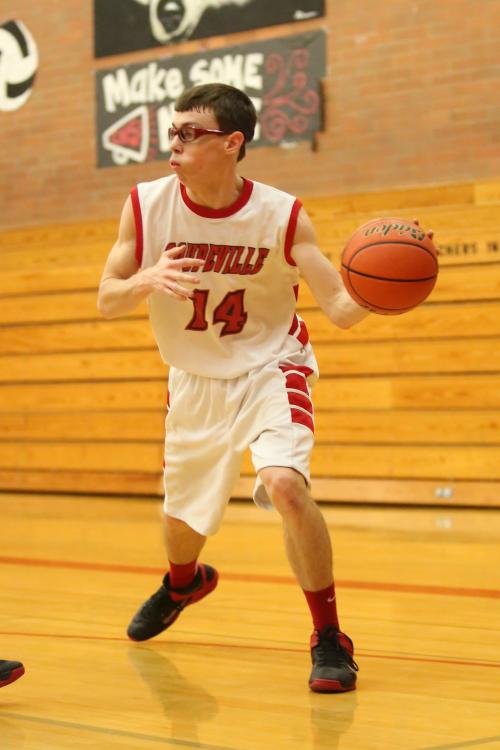 Jared Helmstadter was Mr. Hustle in 2013-2014. He's not slowing down in 2014-2015. (John Fisken photo)