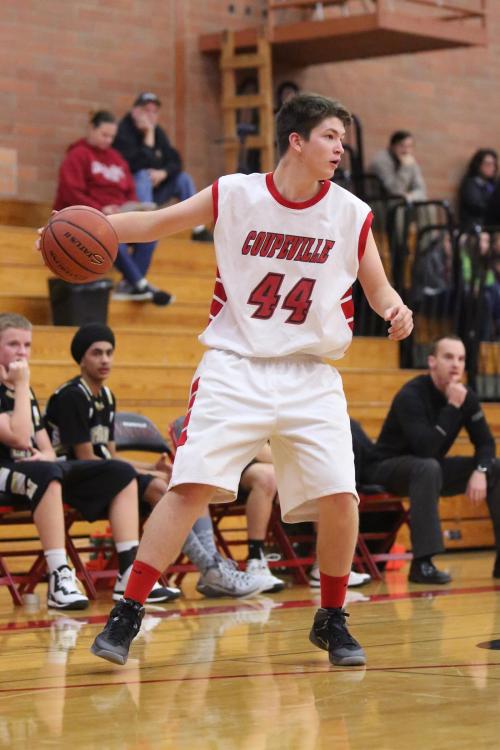 Shank looks for a crack in the defense.