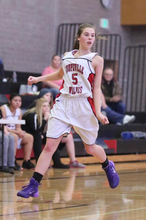 Kyla Briscoe, ready for basketball or a limbo contest, whichever comes first.