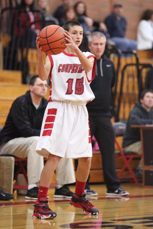 Rising baseball star Joey Lippo, disguised as a basketball player. (John Fisken photo)