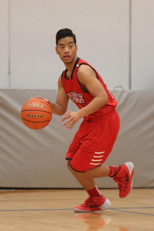 Risen Johnson scored 10 Wednesday, but the Wolves fell to visiting Chimacum. (John Fisken photo)