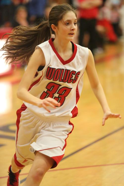 Carlie Rosenkrance, during her freshman year at Coupeville. (John Fisken photo)