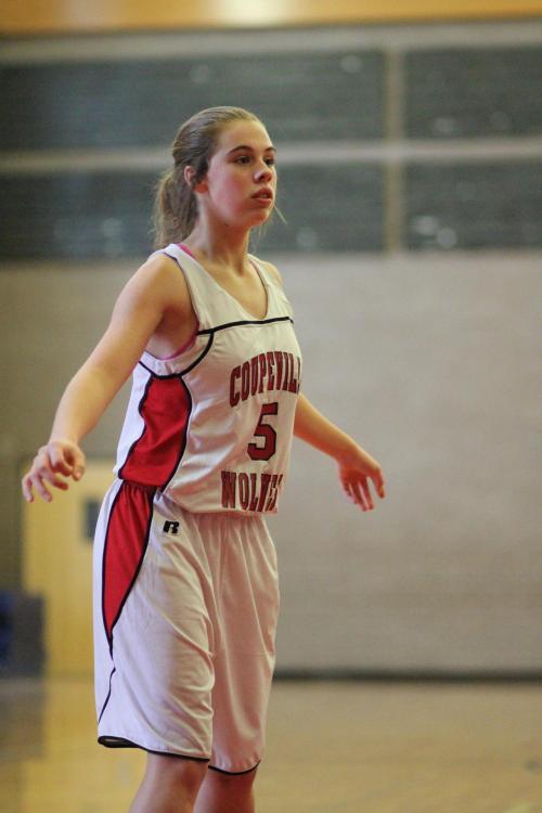 Kyla Briscoe put up eight points and eight boards Friday. (John Fisken photo)