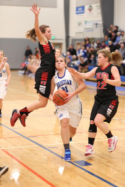 "And where do you think YOU'RE going?!?!?" Julia Myers prepares to disembowel 