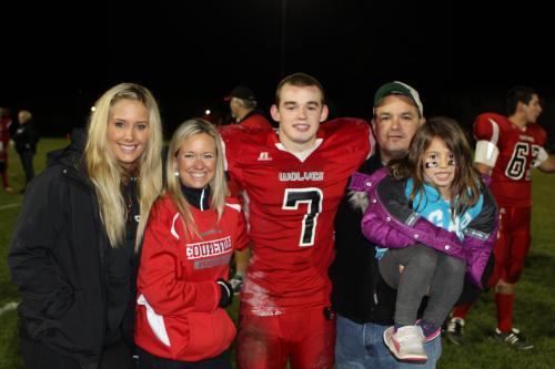 Hanging out with (l t r) daughter Ashlyn, wife Shannon, Jake and Izzy LeVine