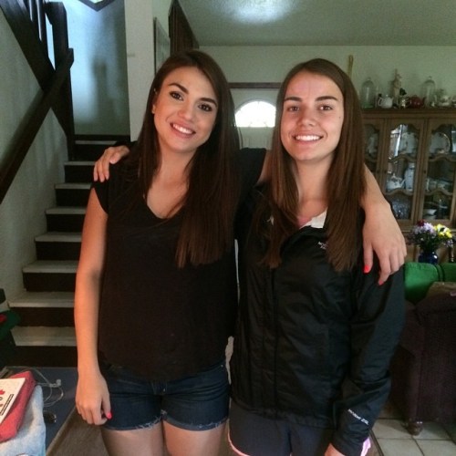 Hanging out with lil' sis Mattea.