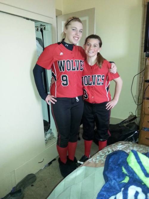 Tiffany Briscoe (left) and Jae LeVine helped Coupeville make it to state in 2014.