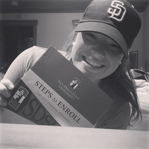 After graduation, Christine Fields is off to San Diego State