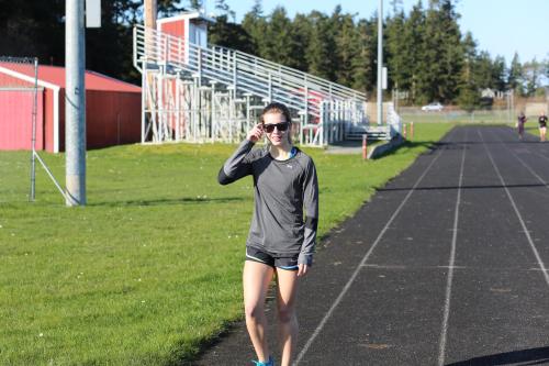 Sylvia Hurlburt has had just about enough, thank you very much. "I'm going back inside, where it's at least 51 degrees!!"